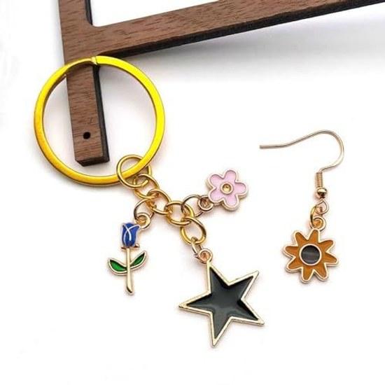 YFFSFDC Charm Accessory Parts 100 Piece Set Necklace Earring Pendant Decorations Jewelry DIY Ornaments Handmade Gifts Decorative Items Crafts