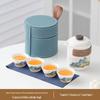 Hanyou Suet Jade White Porcelain Travel Tea Set