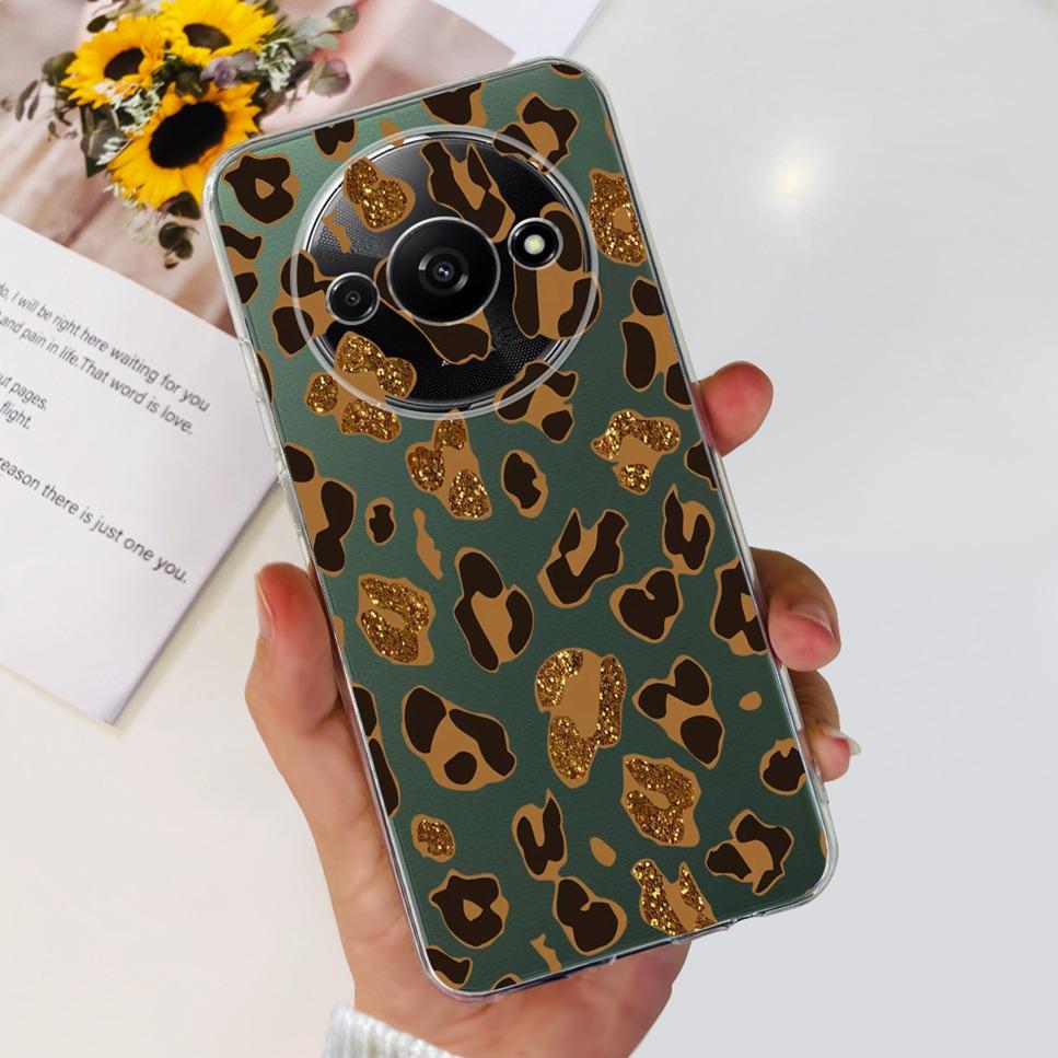For Xiaomi Redmi A3 4G Case Fashion Girl Cartoon Print Soft Silicone Back Cover For Redmi A3 6.71" Shockproof Phone Case Funda
