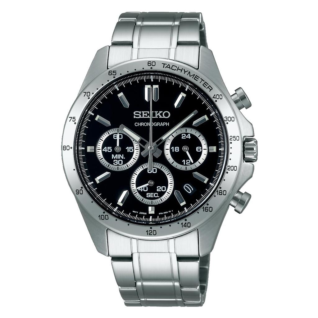 Seiko Selection Quartz Chronograph (Three Horizontal Lines) SBTR013 Men's Silver Watch