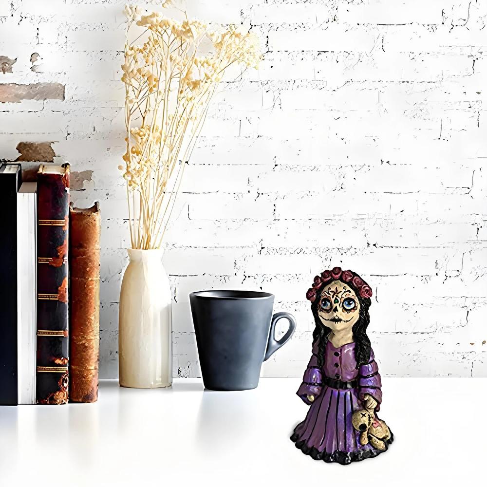 Voodoo-Puppe Kegelräucherkegel Räucherkegel, Nebelförmiger Aromatherapie-Nebel aus Nase und Augen Handgeformte Harz-Stehpuppe