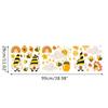 Honey Bumble Bee Gnome Window Clings Glass Wall Stickers Decals Decor for Spring Home Office Party Supplies