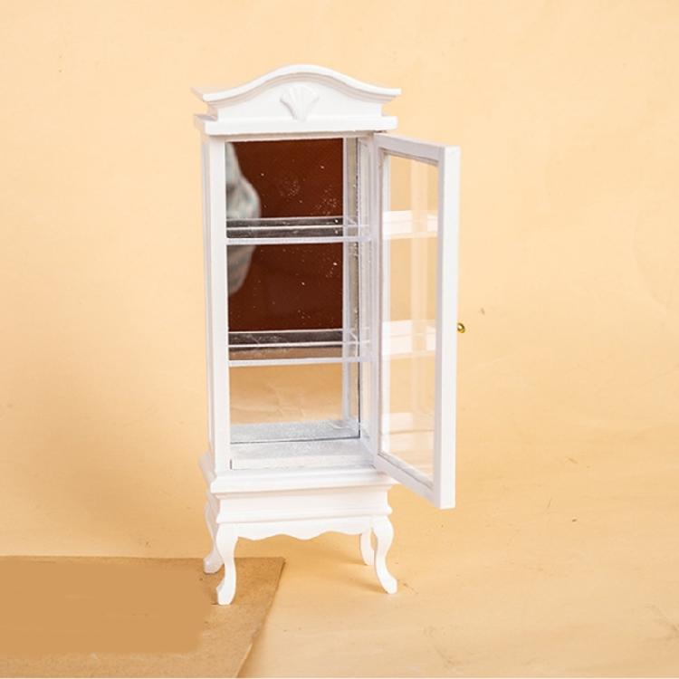 Handcrafts Miniature Cabinet 1/12 Scale Dollhouses Accessory Decorative Wine Cabinet for Craft Model Project Display