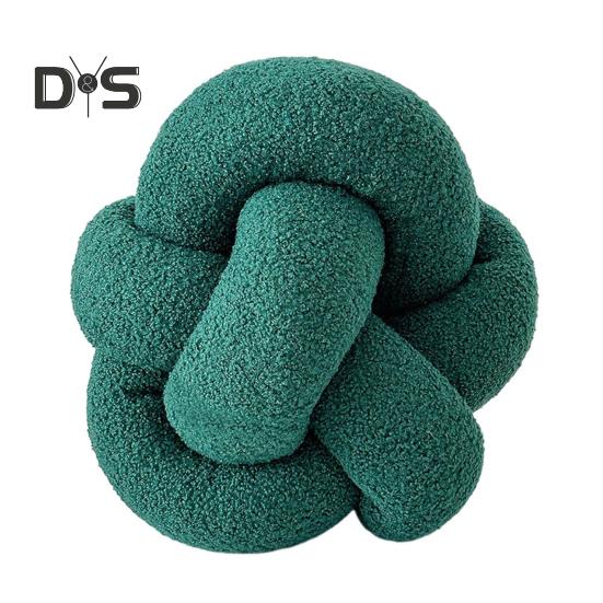 Pillow Manual Braided Knot Round Ball Shape Plush Elastic Sleeping Companion Sofa Couch Decoration Throw Pillow Photography Cushion
