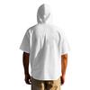 Summer Men's Lightweight Breathable Linen Loose-Fit Hooded Short-Sleeved Shirt