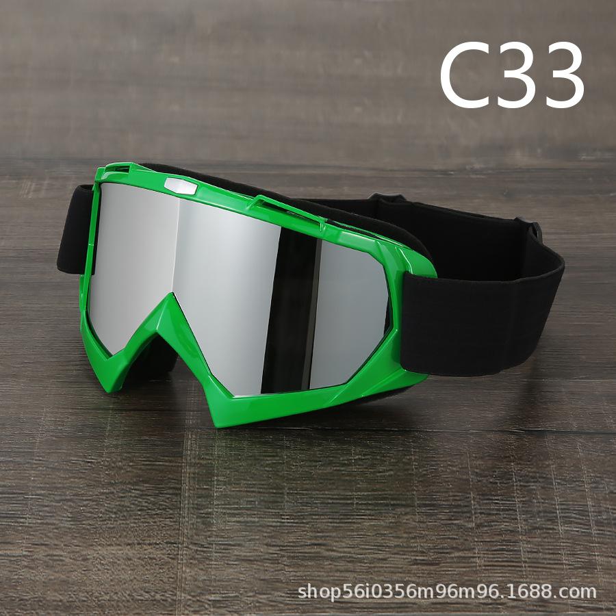 Painted Off-road Motorcycle Goggles, Retro Harley, Locomotive Outdoor Sports Riding Goggles, Ski Eyes