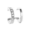 Four Pointed Star Clip Zircon Earrings Suitable Women Without Ear Holes Jewelry Ear Bones Clip Men Luxury Trendy Ear Accessories