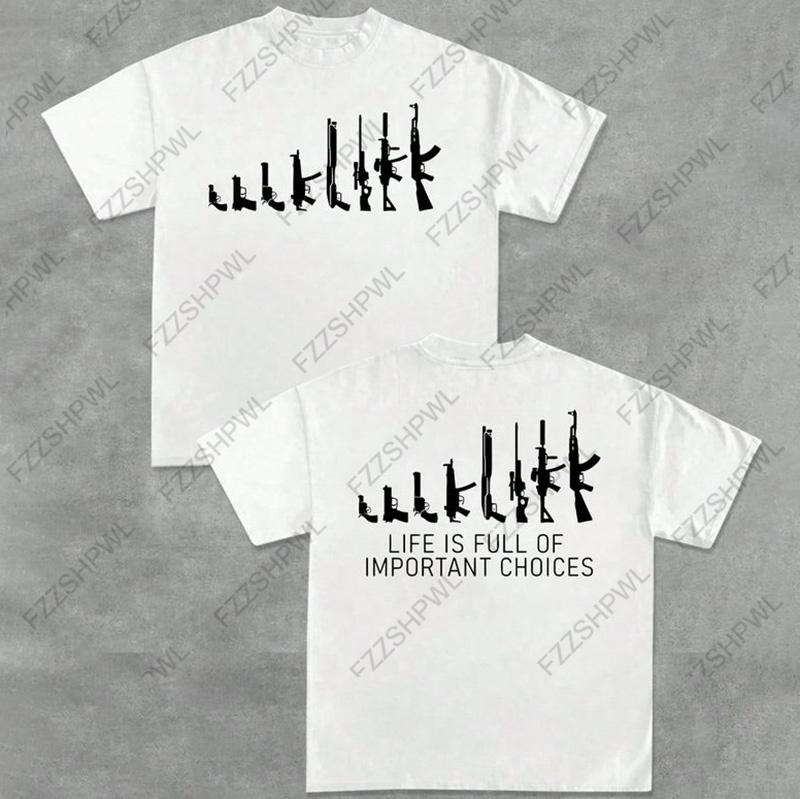 Y2K Cotton Tshirt Unisex Grunge Goth Punk Vintage Fashion Short Sleeve Tshirt Harajuku Letter Print 2000S ONeck Casual Top S