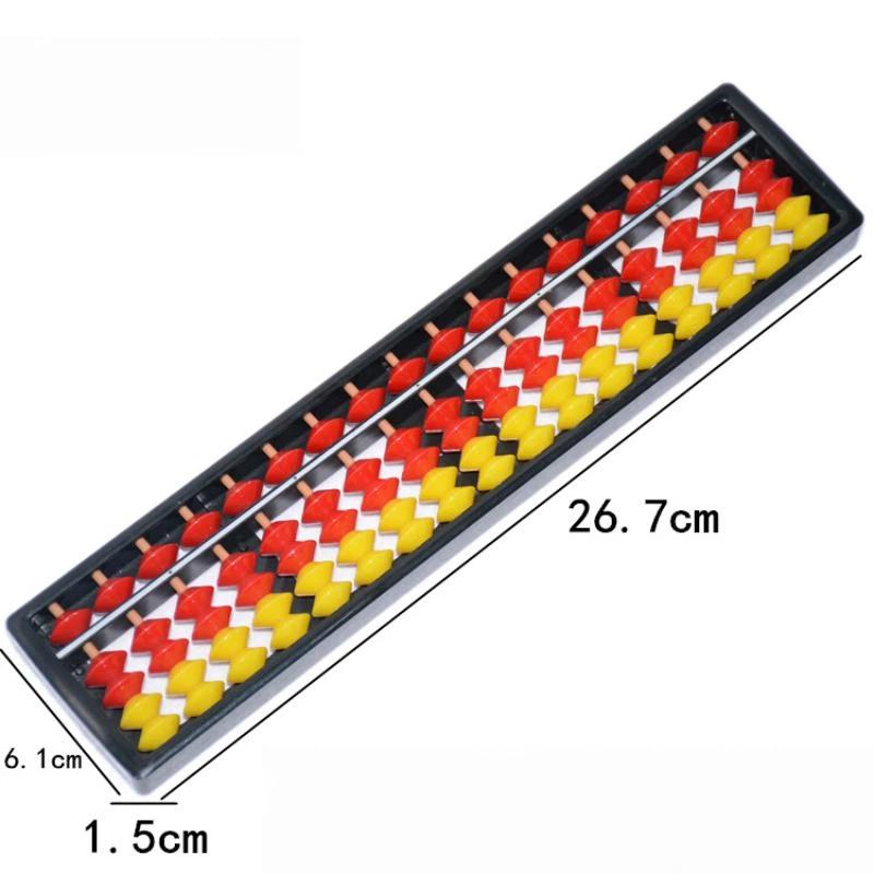 1Pcs Mathematics Beginners Caculating Toys 17 Digit Rods Standard Abacus Soroban Chinese Japanese Calculator Counting Tool