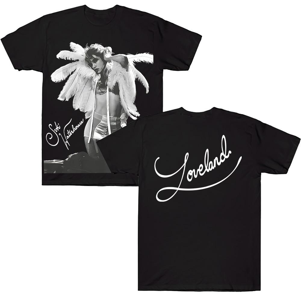 

Loveland Tee Retro Vintage Print Tshirt Women Men Fashion Casual Cotton Short Sleeve O Neck Clothes XS чёрный