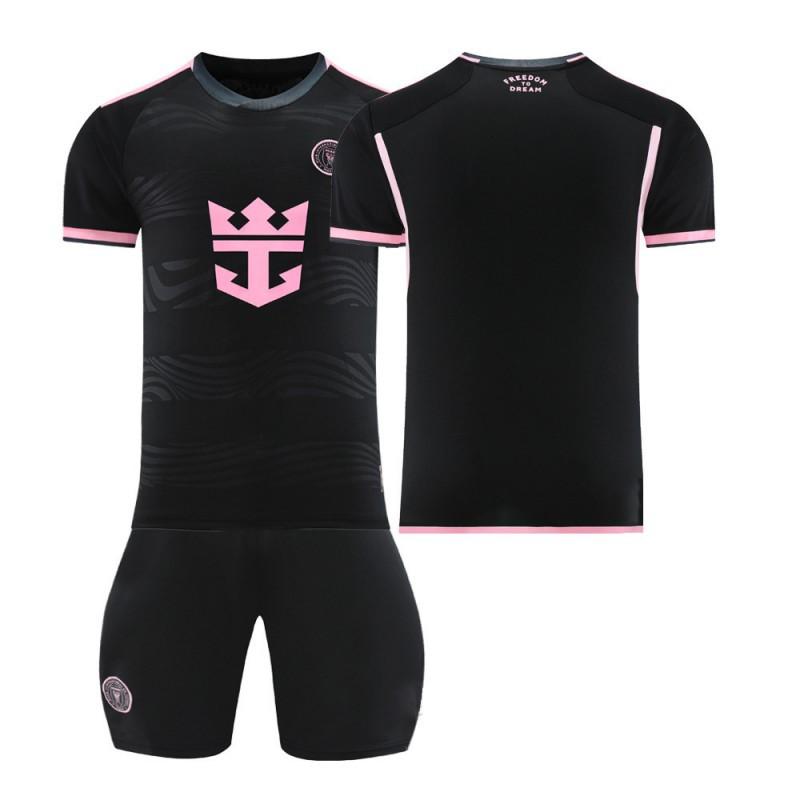 2425 Miami Away Football Jersey No. 10 Suarez Adult Children s Men s Women s Black Suit 18-yard