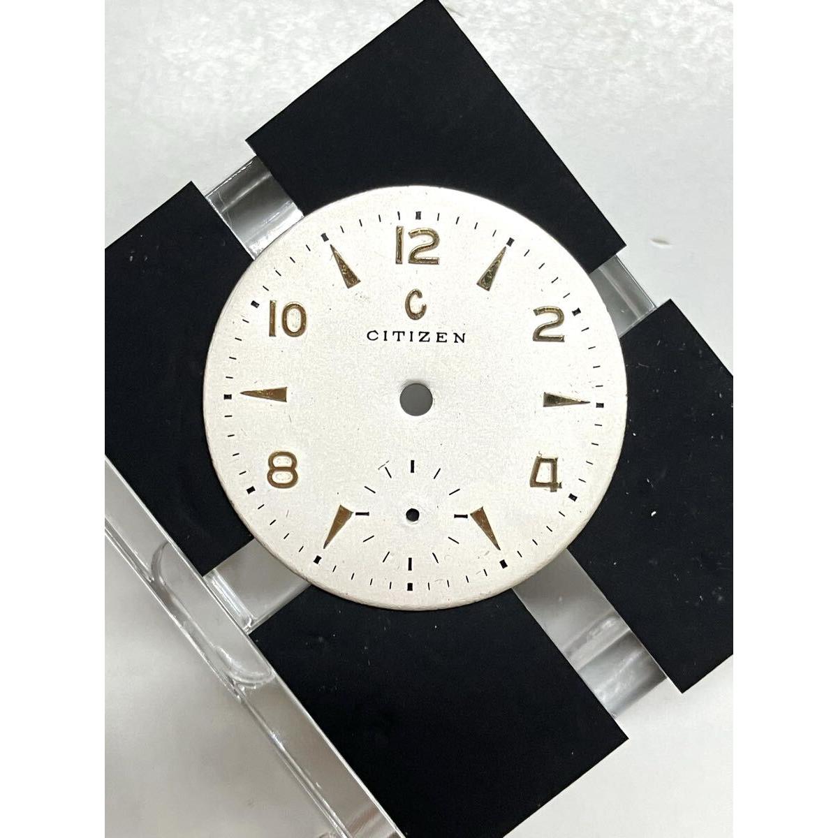 [Free Shipping] CITIZEN Citizen Dial Dial Vintage Original Small Second Arabic Numeral Clock Parts Parts Antique