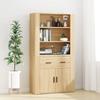 High Sideboard - Maison Exclusive - Sonoma Oak - Engineered Wood - Large Storage Space