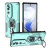 KEYSION Shockproof Armor Case for VIVO V40 Pro 5G Soft Silicone+PC Upright Metal Ring Stand Phone Cover for VIVO V40 5G V40 Pro