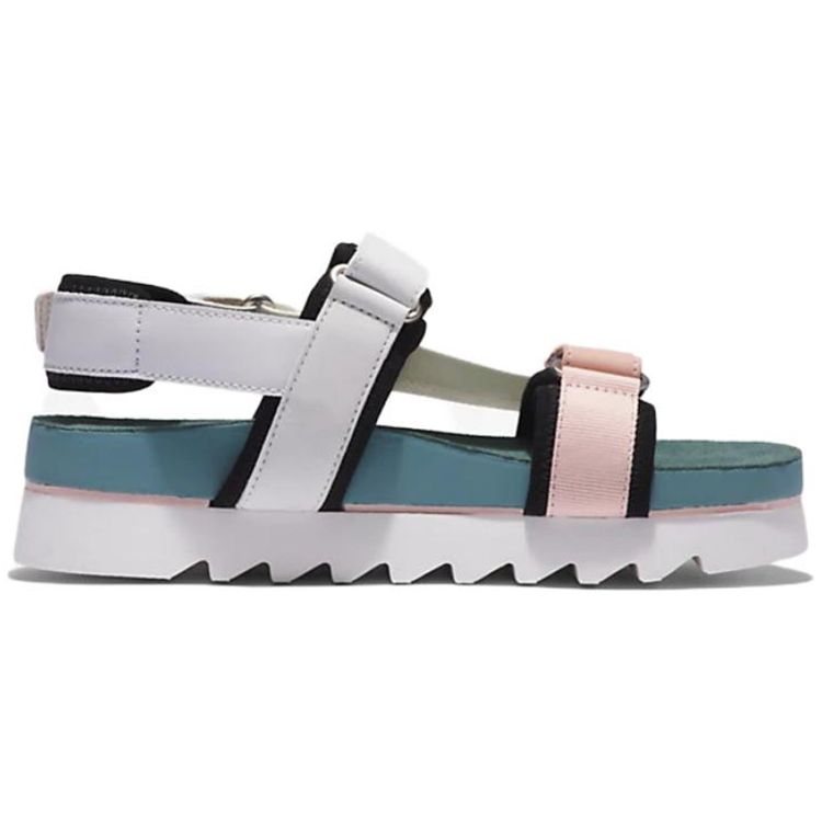 Timberland Santa Monica Sunrise Casual Sports Sandals Women Sandals White Green Pink A41QX662