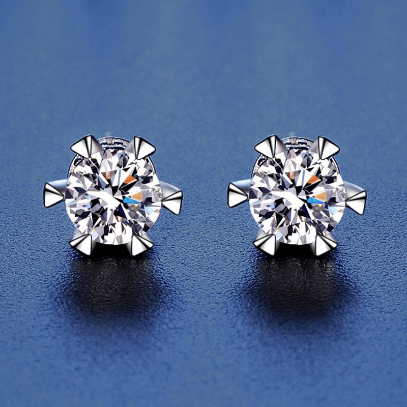 Tancise 925 Sterling Silver Moissanite  Zircon Earrings Drop Earrings For Women Wedding Party Gifts