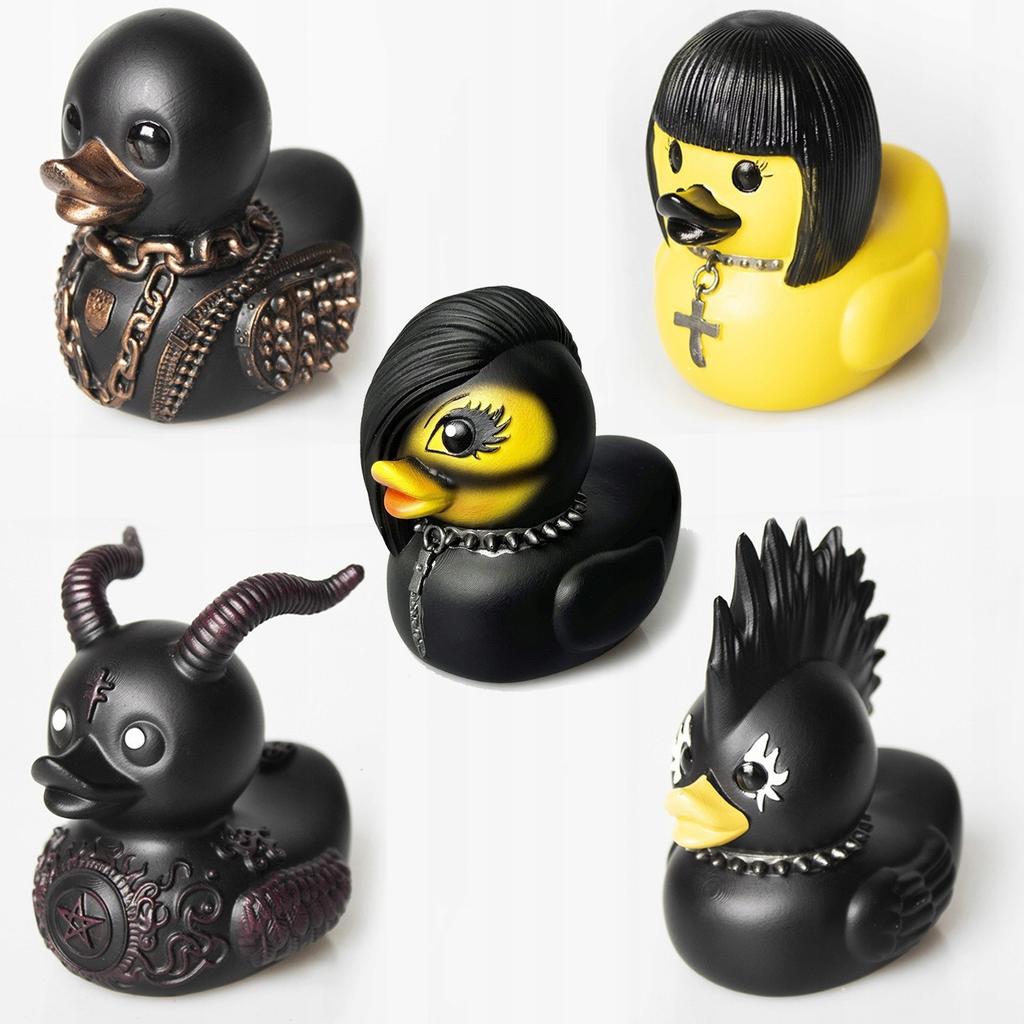 Bath Duck Gothic Duck Heavy Metal Goth Thicc Black Bathtub Gift