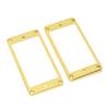2Pcs Electric Guitar Pickup Frame Metal Bridge Neck Humbucker Pickup Cover for LP Gold