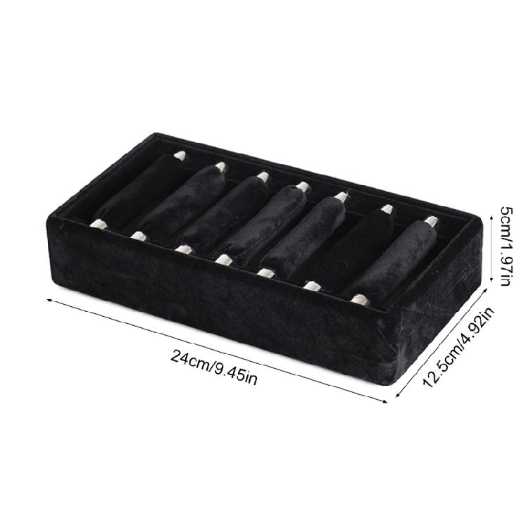 Elegant Flannel Rings Display Tray Delicate Rings Presentation Plate Practical Rings Jewelry Storage Display Tray