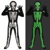 Halloween Death Costume Glowing Skeleton Costume Halloween Death Costume for for Kids Boy Girl Halloween Dress up