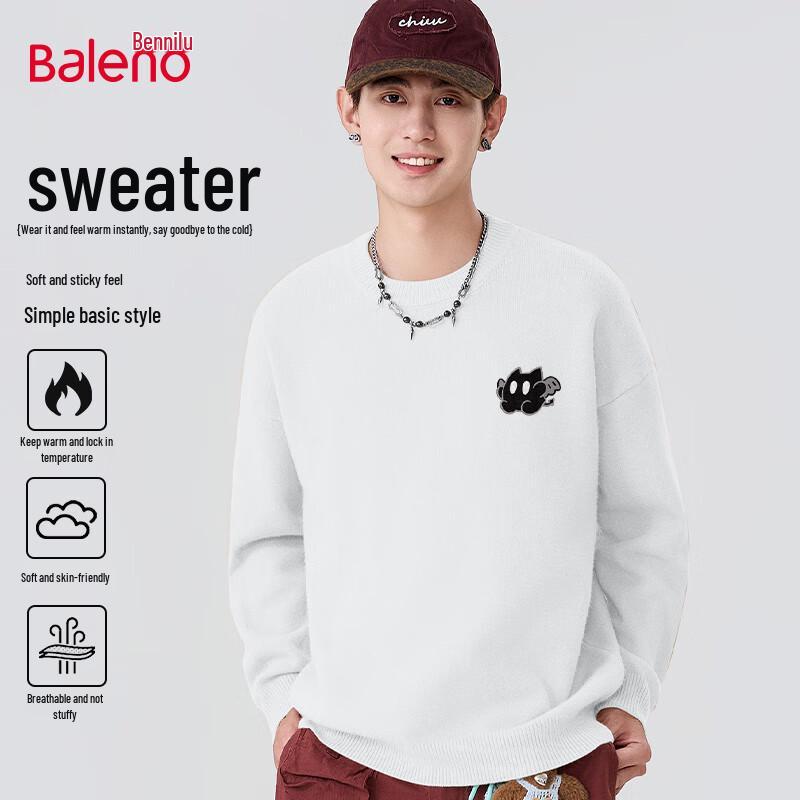 Baleno Men's Trendy Round Neck Sweater