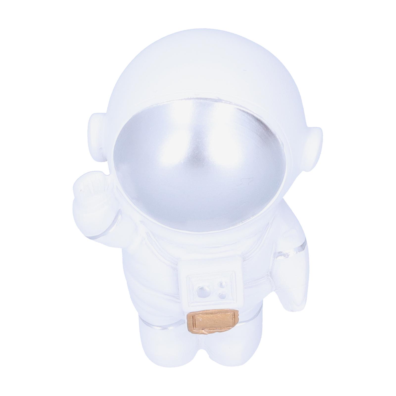 Astronaut Figurine Statue Spaceman Action Small Sculpture Birthday Gift Decoration Home DecorSilver