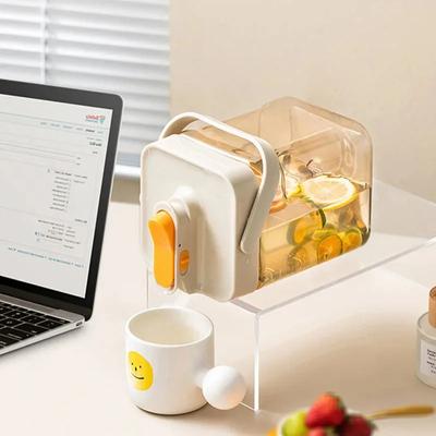 3.5L Buzdolabı Su Isıtıcısı Büyük Buzlu İçecek Dağıtıcı Kapasite Musluklu Soğuk Su Şişesi Meyve Çayı Kovası İçecek Kapları