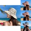 Summer Sun Protection Wide Brim Cap With Breathable Cotton Polyester Fabric For Outdoor Travelers