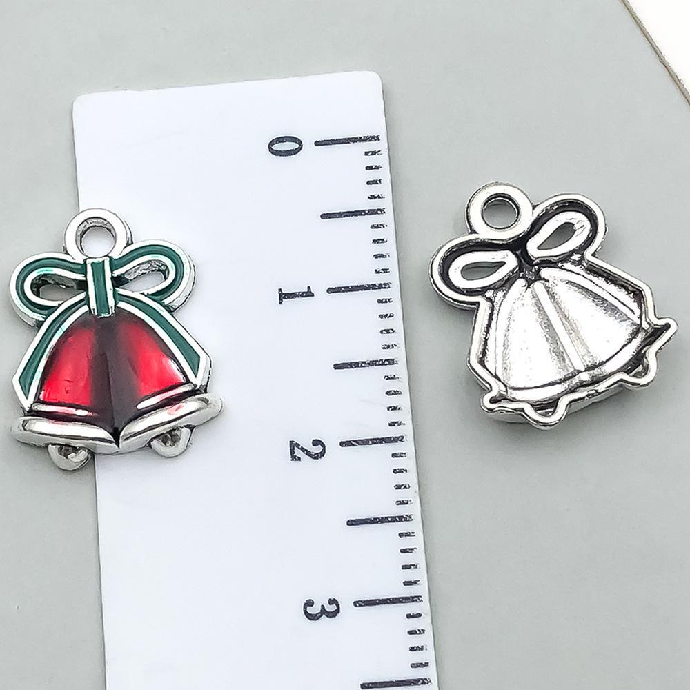 20-Piece Christmas Oil Drop Jewelry Set: Santa, Snowman, Bell, Elk Bracelets & Pendants