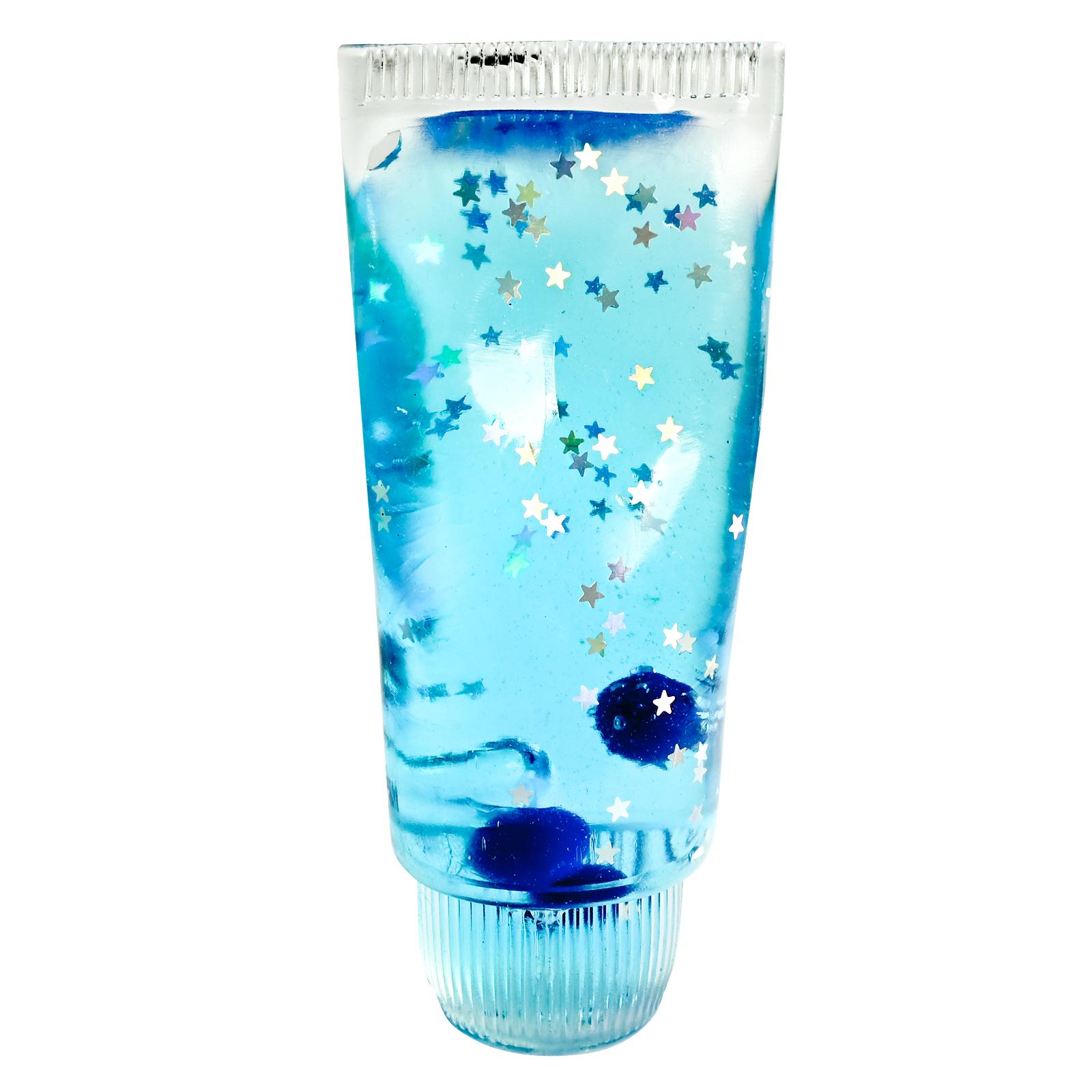 Niedliche Zahnpasta-Form Quetsch-Fidget-Spielzeug Klar Glitzer Squishy Stressabbau Tasche Beruhigungsspielzeug Für Erwachsene Angstlinderung