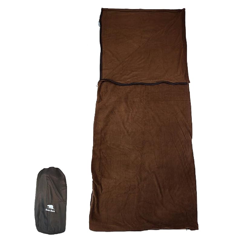 Bears Rock IF-201K Fleece Inner Sleeping Bag (Brown)