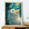 5d DIY Diamant Malerei Kreuzstich Tiere Katzen und Goldfische Kunsthandwerk Diamant Stickerei Mosaik Home Decor
