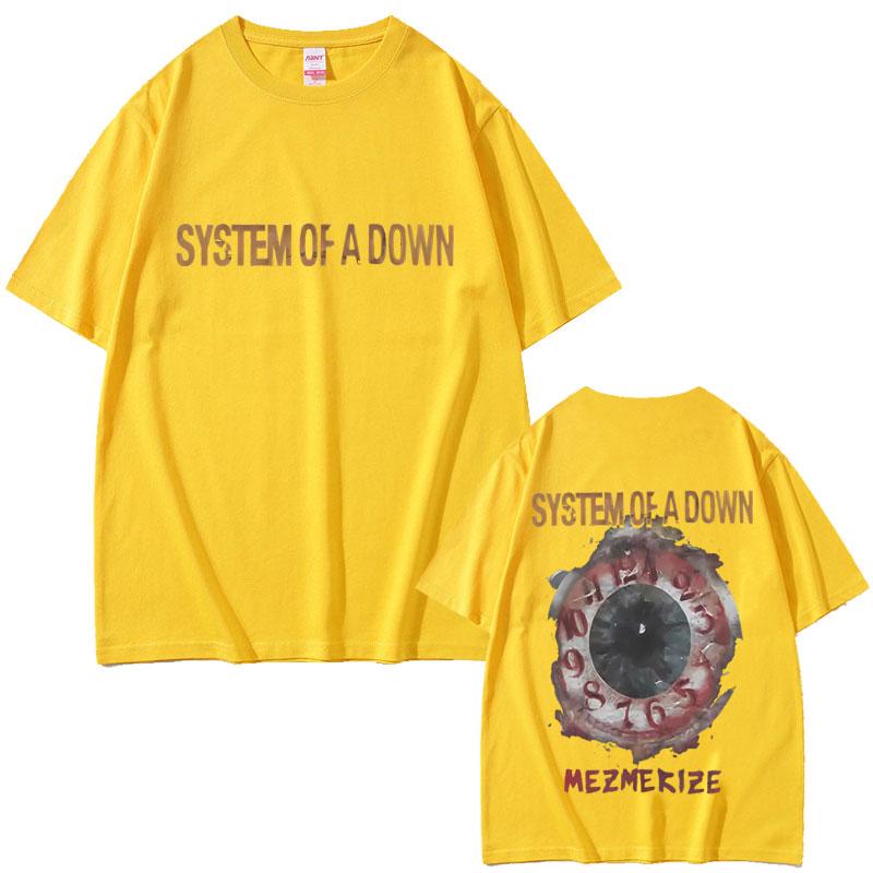 System of A Down Mezmerize Tshirt Unisex Women Clothing Gothic Rock Oversized T Shirt Unisexs 90s Vintage Alternative Metal Tshirts