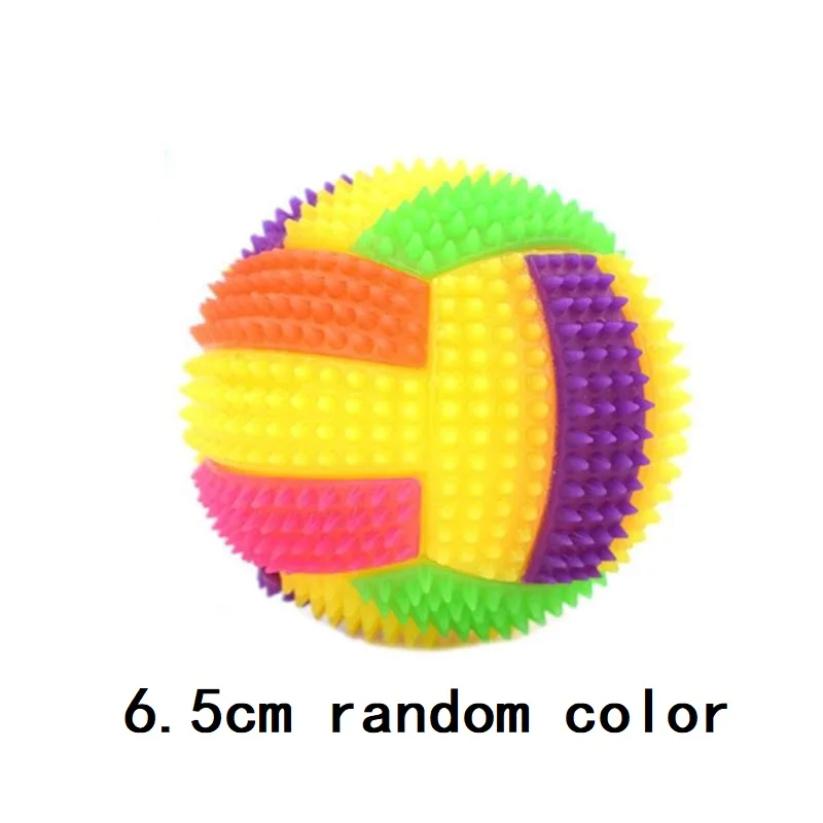 Luminous Elastic Activation Sound Ball Toy Massage Ball with Whistle Dog Chew Bouncy Ball Soccer Glowing Children Pet Toys