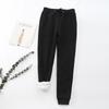 Women's Fleece-Lined Jogger Sweatpants - Warm Winter Lounge Pants with Pockets, High-Waist Cozy Drawstring Pants for Cold Weather
