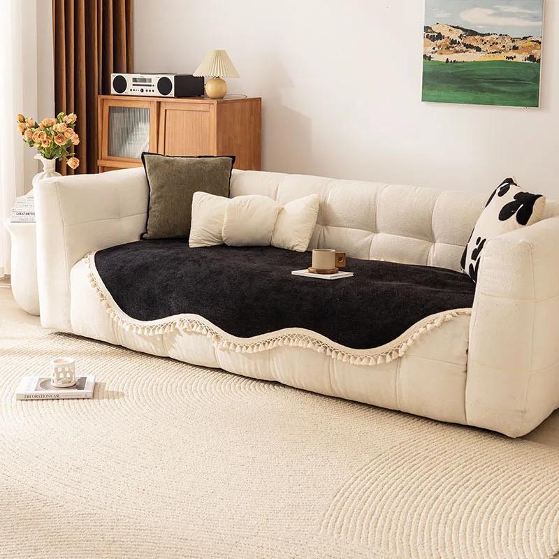 Modern Minimalist Irregular Chenille Sofa Cushion 2024 New Four All Seasons Universal Anti Slip And Dustproof Sofa Cover Cloth