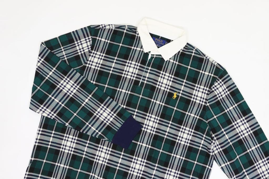 Polo Ralph Lauren Men's Classic Fit Tartan Check Long Sleeve Rugby Shirt MULTI XL