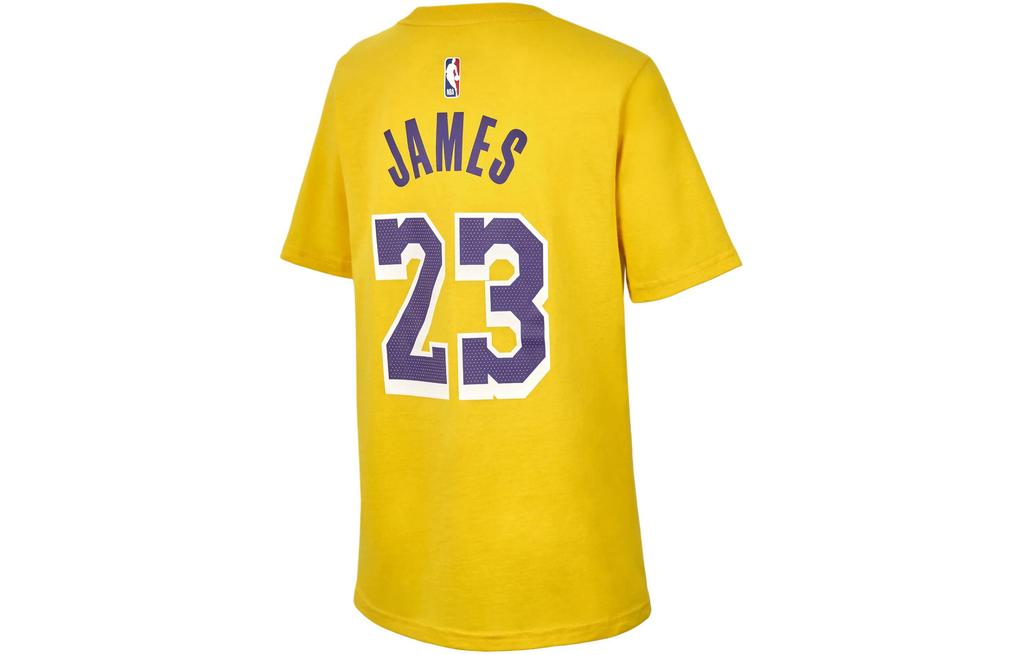 Nike LeBron James Los Angeles Lakers T Shirt Los Angeles Lakers Kids' Yellow FZ8621-728