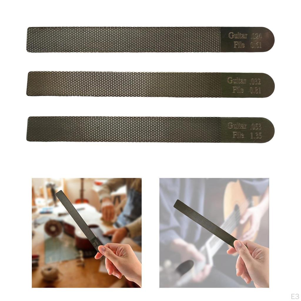 Guitar Nut Files Durable Luthier Leveling Dressing Tool Fret Crowning File for