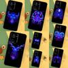 Neon Zodiac Signs For Realme 11 10 9 12 Pro Plus C67 C55 C53 C51 C31 C35 C33 C30 C21Y C25s GT Neo 6 GT5 Case