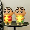 Crayon-Shin Chan Desk Night Light Desktop Ornament Cute Crayon-Shin Chan Reading Light Funny Gifts Cartoon Lamp Decoration