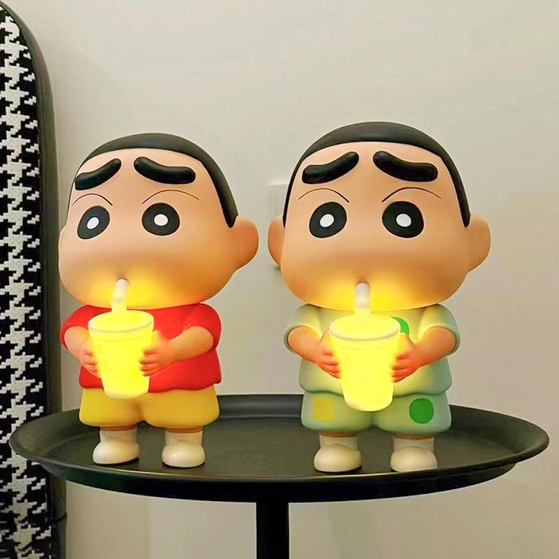 Crayon-Shin Chan Desk Night Light Desktop Ornament Cute Crayon-Shin Chan Reading Light Funny Gifts Cartoon Lamp Decoration