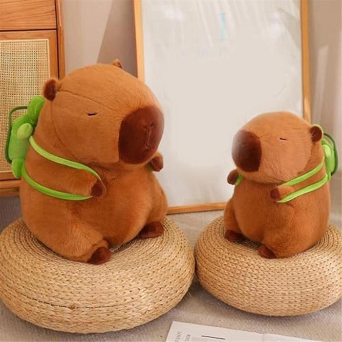 Jouet en peluche - Capybara - 33 cm - Marron - Doux - Décoration intérieure