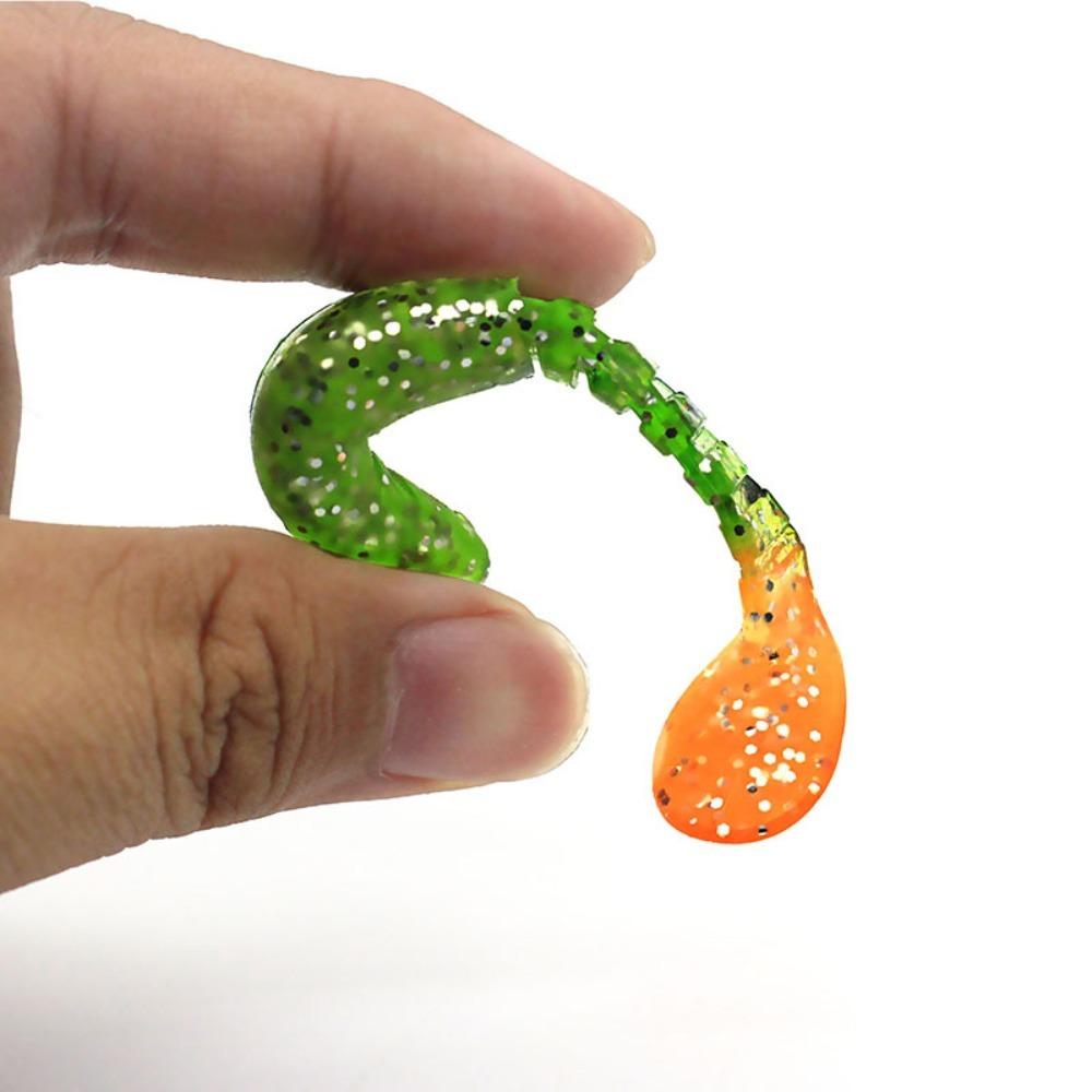 5PCS Silicone T-tail Wobblers 8cm/6g Minnow Bass Lure Fishing Lure Wobblers Lure Fresh Water