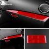 Real Soft Carbon Fiber For Mazda 3 2010 2011 2012 2013 Co-pilot Dashboard Holder Trim Interior Cover Sticker Car Accessories