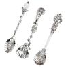 Kitchen Tableware High Quality Teaspoon Set Vintage Coffee Spoon Ergonomically Designed Spoon Set For Bar Dessert Table Coffee