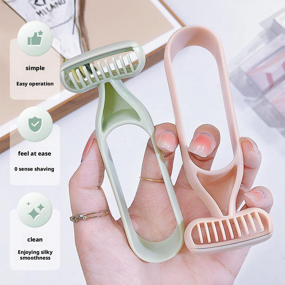 3Colors Non-Sensory Armpit Hair Razor, Leg Hair and Armpit Hair Razor, Macro Blade for Gentle Shaving
