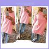 Long Blouse Women Sleeves Tshirt Bright Color Modish Loose Sweet Style Long Pullovers Tops
