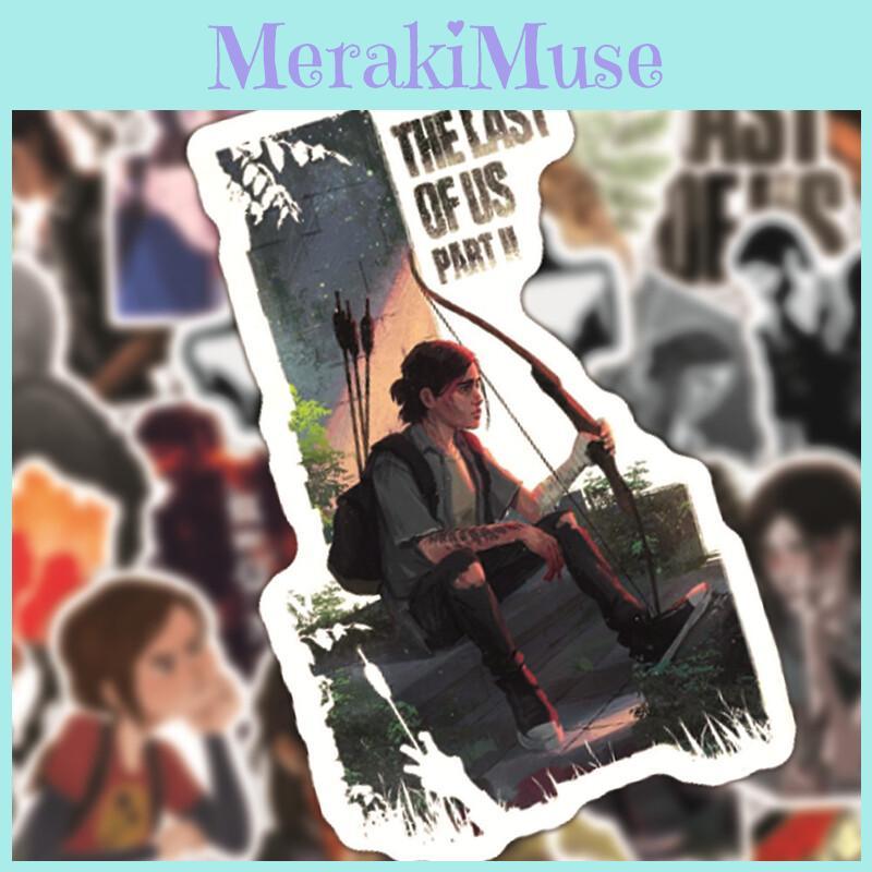 50 ks Vodotěsná opakovaně použitelná samolepka s lepidlem The Last Of Us Dekorace na telefon/laptop/pouzdro