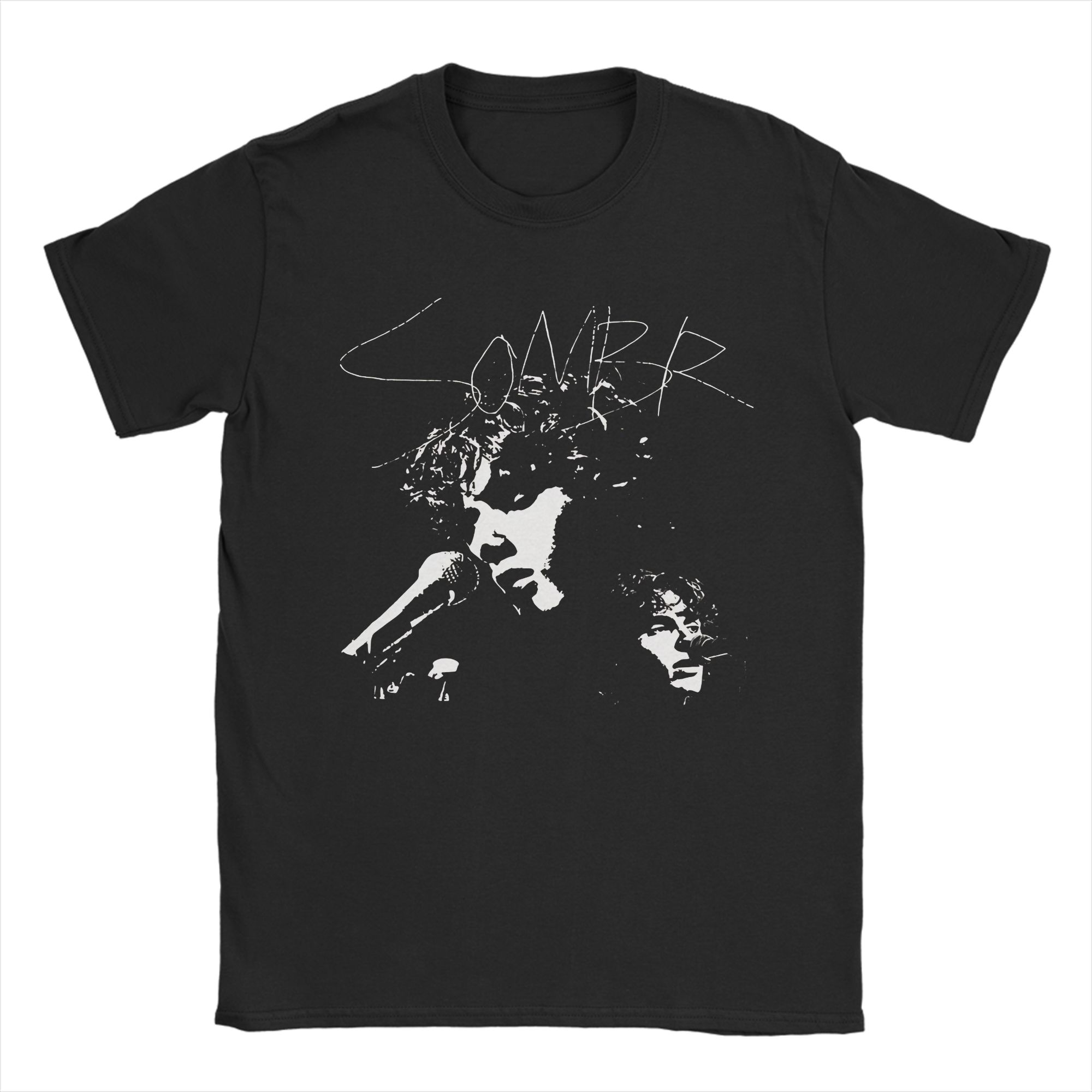 

Sombr Tour T Shirt for Men Pure Cotton Amazing TShirts O Neck Tees Short Sleeve Tops Gift Idea S